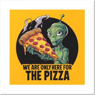 Alien Pizza Encounter Posters and Art